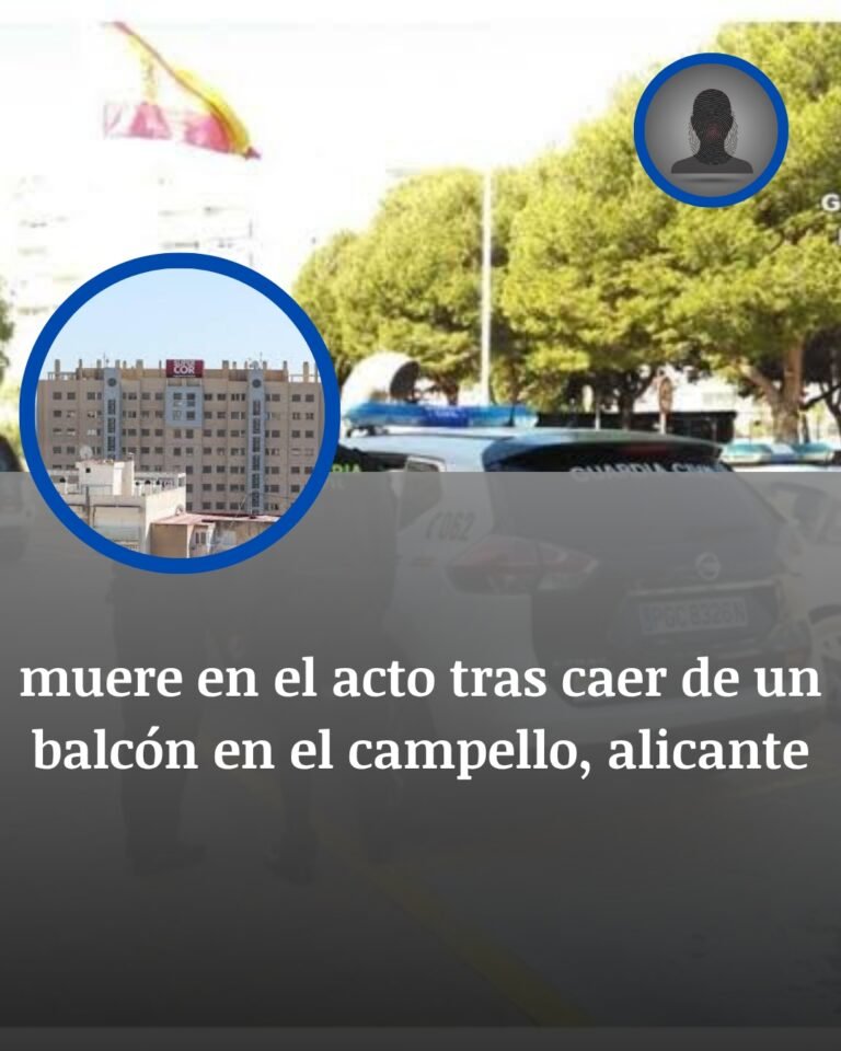 El Campello: Arreglos En Un Balcón Y Una Caída Que No Dio Tiempo A Nada
