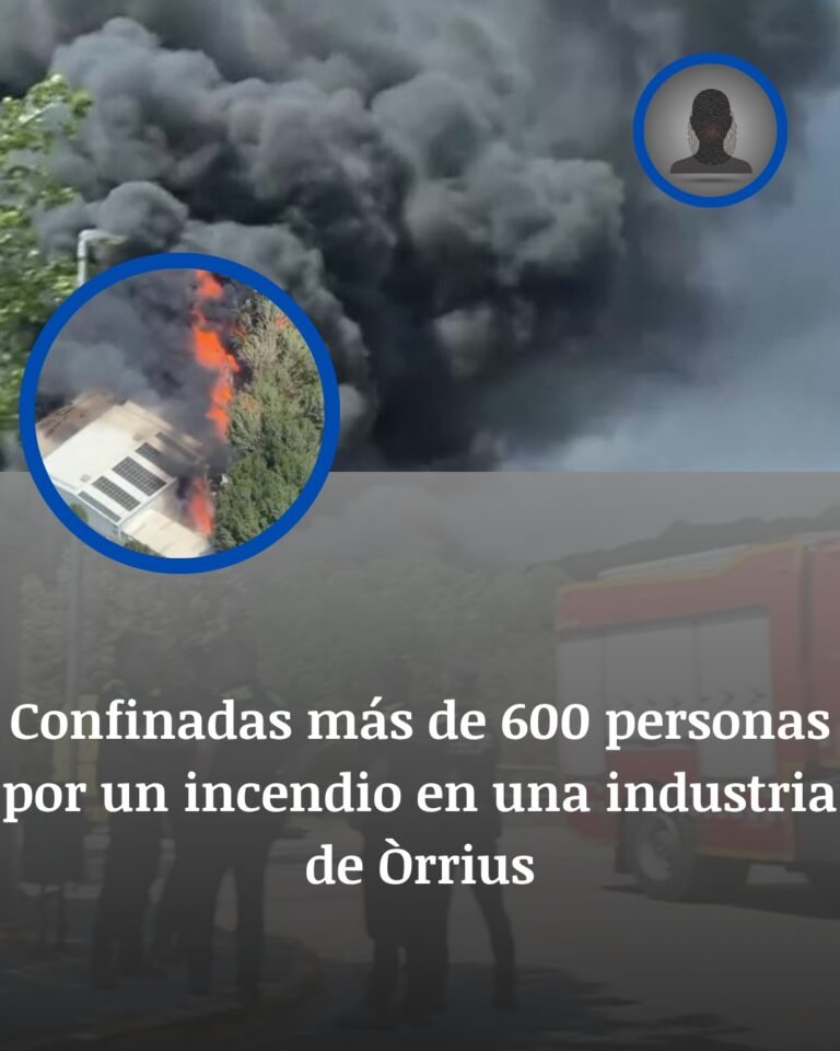Infierno tóxico en Barcelona: Un violento incendio industrial obliga a confinar a más de 600 vecinos