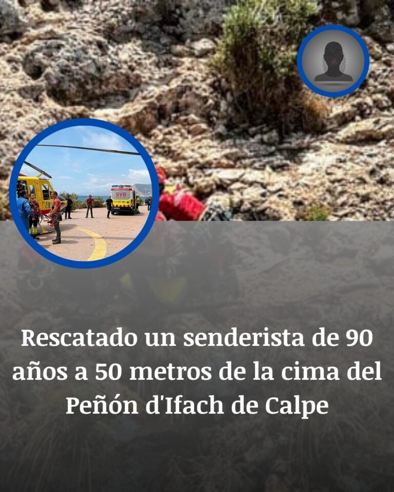 Calp: El Senderista De 90 Años, El Resbalón Y Los 50 Metros Hasta La Cima