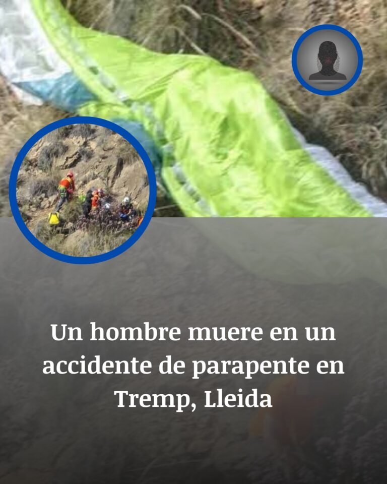 Accidente mortal de parapente en Tremp: la caída que terminó con la vida de un británico de 63 años