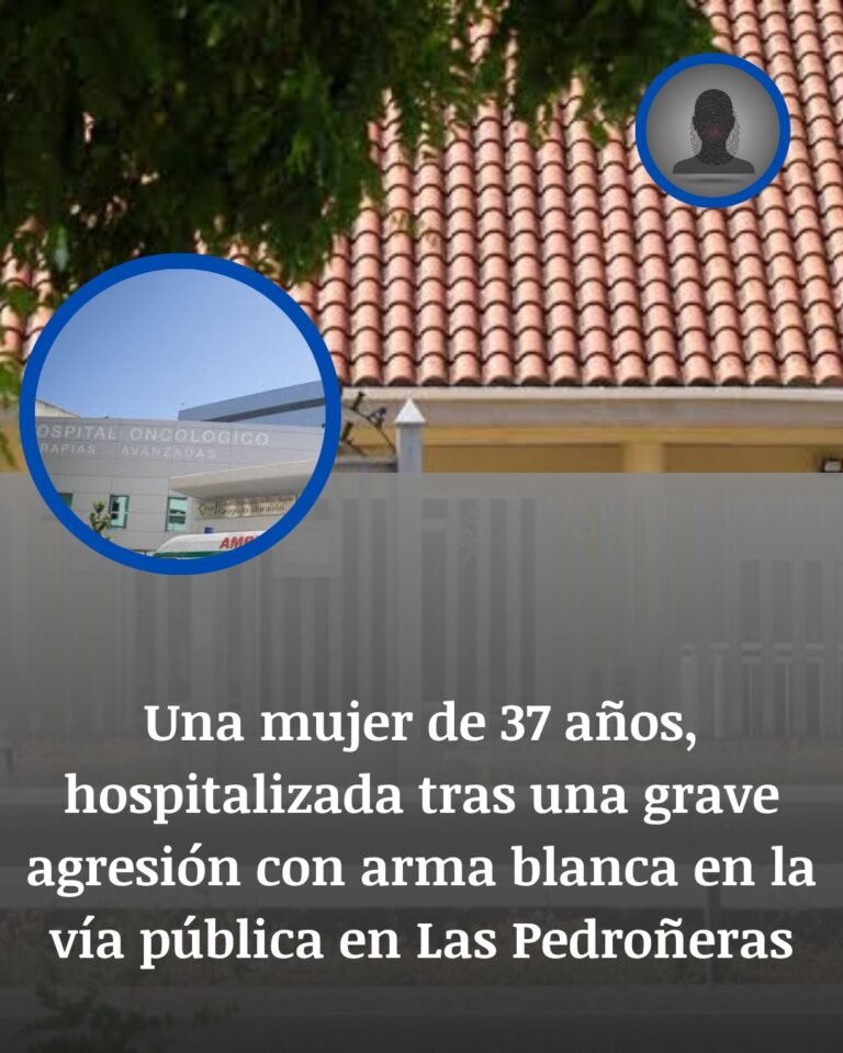 Una mujer de 37 años acaba hospitalizada tras una agresión con arma blanca en la calle en Las Pedroñeras