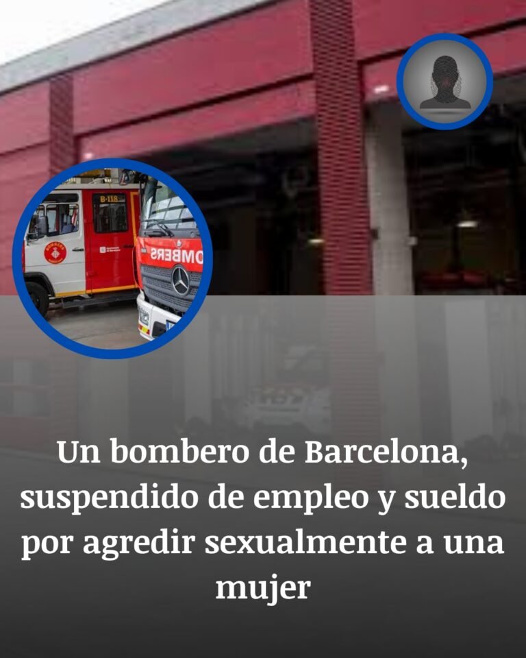 Bombero de Barcelona suspendido tras una presunta agresión sexual en el parque de Zona Franca