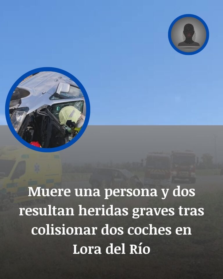 Lora del Río: un muerto y dos heridos graves tras un choque brutal en la A-457