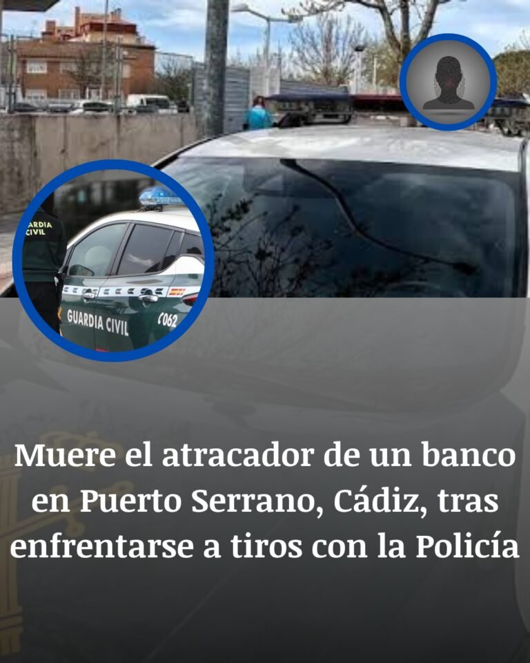 Muere el atracador de un banco en Puerto Serrano tras abrir fuego contra la Policía Local