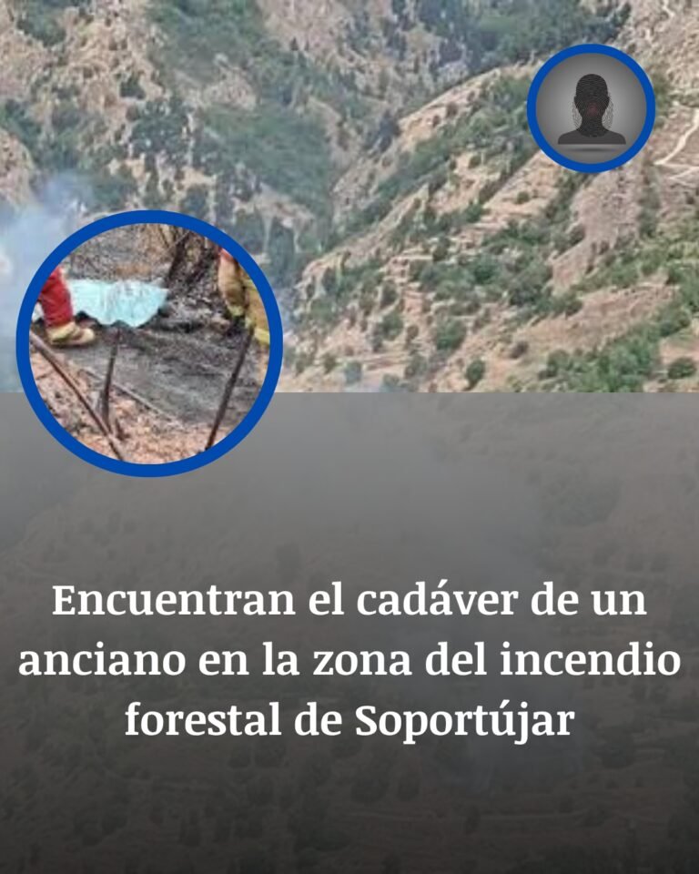 Soportújar: hallan muerto a un anciano de 89 años en la zona del incendio forestal