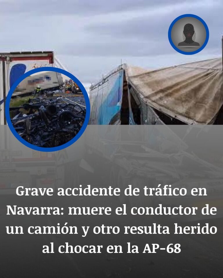 Navarra: un camionero muere tras un choque frontal entre dos vehículos pesados en la AP-68