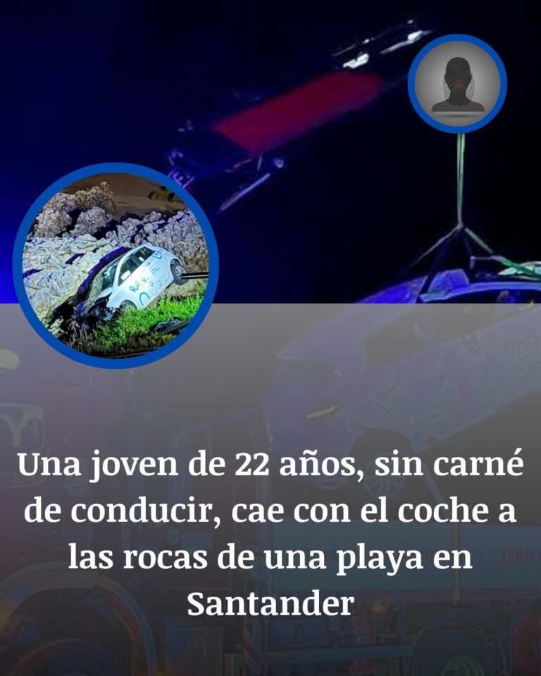 Santander: una joven sin carné cae con un coche compartido a las rocas y cuadruplica la tasa de alcohol