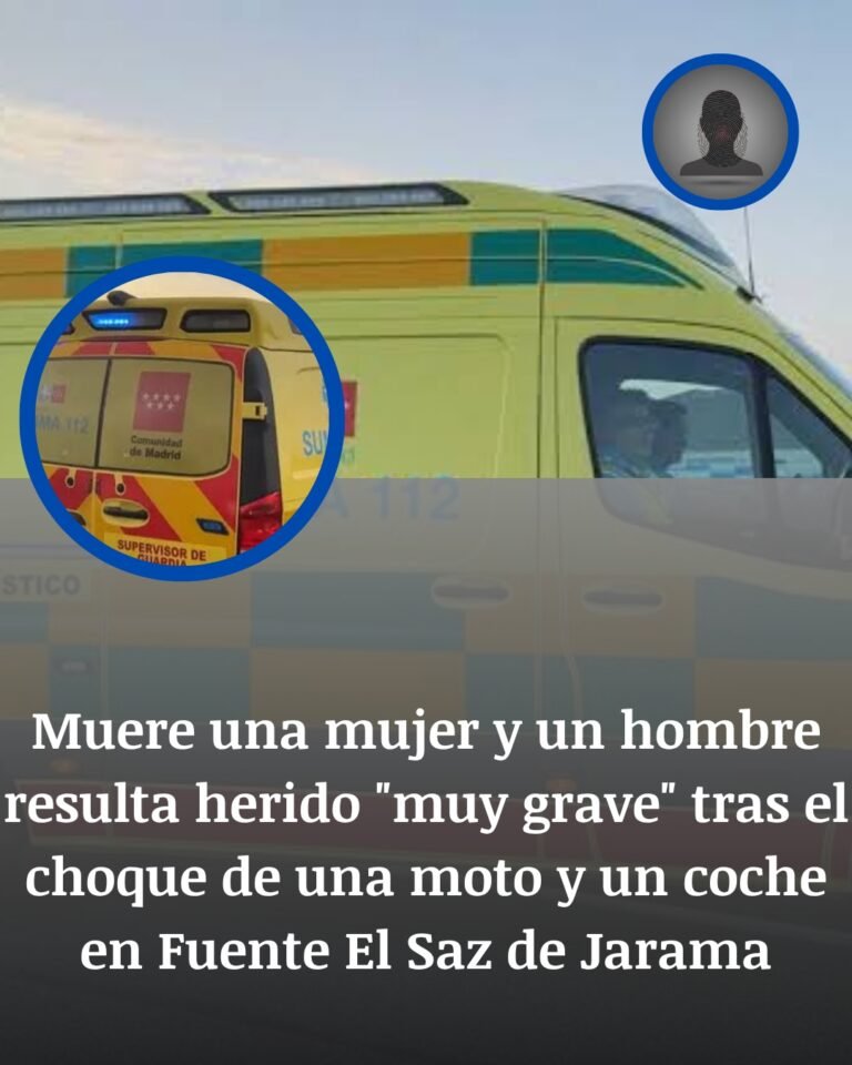 Fuente El Saz de Jarama, Madrid: una mujer muere y un motorista queda muy grave tras chocar una moto contra un coche en la M-103