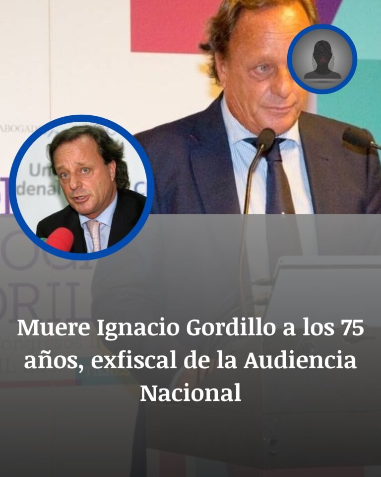 Muere Ignacio Gordillo, exfiscal de la Audiencia Nacional, a los 75 años en Madrid