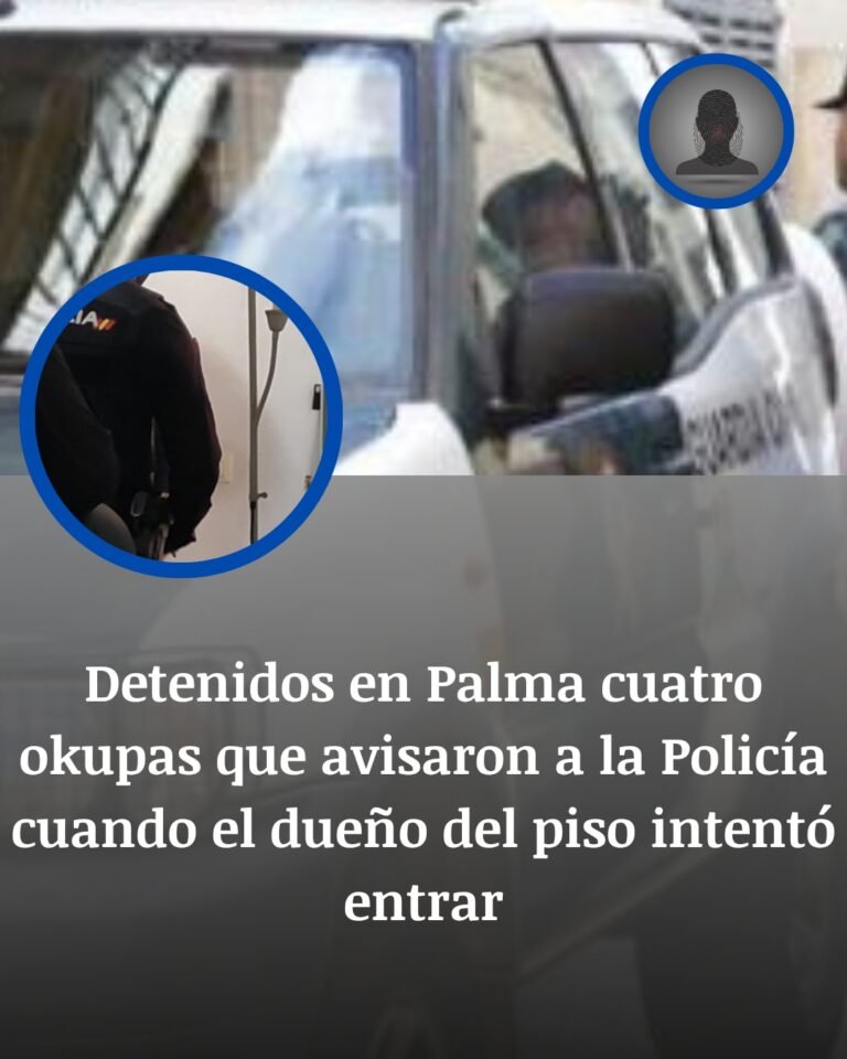 Cuatro detenidos en Palma tras ocupar una vivienda y alertar a la Policía al ver regresar al propietario