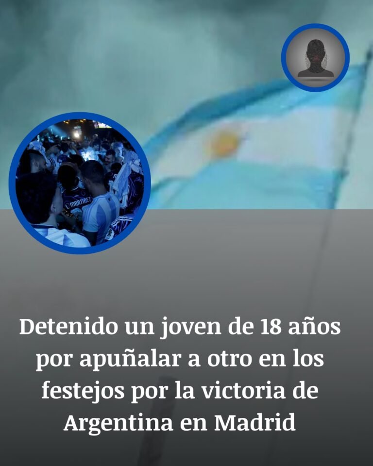 Apuñalamiento en Sol durante los festejos de Argentina en Madrid: detenido un joven de 18 años