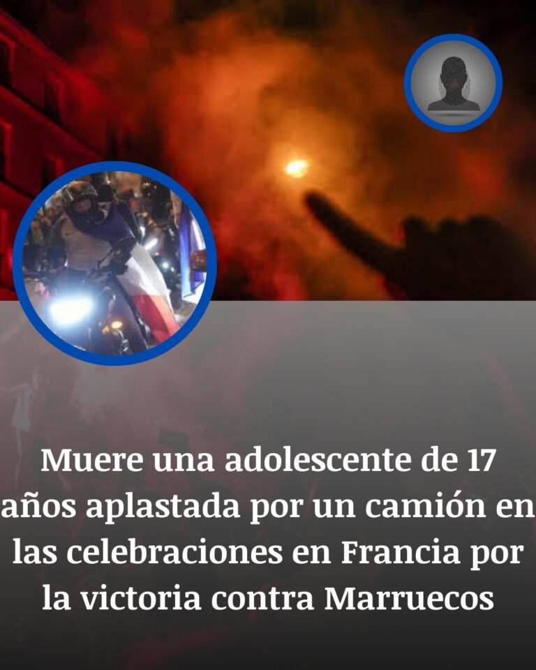 Una adolescente muere aplastada por un camión en Francia durante las celebraciones tras vencer a Marruecos