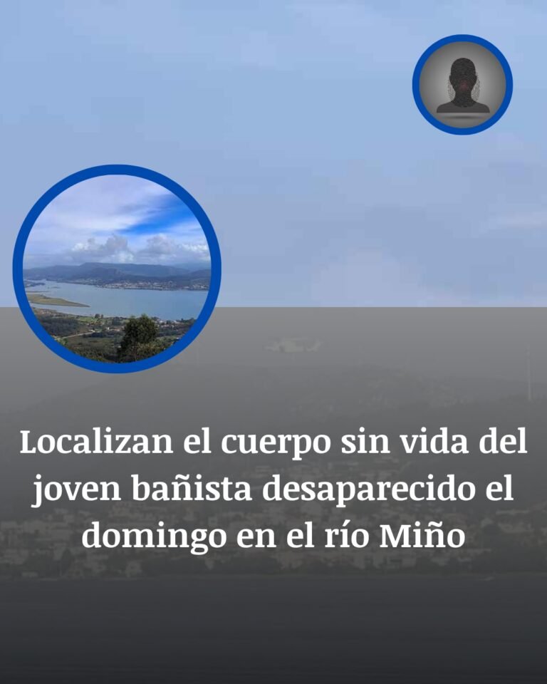 Hallan muerto al bañista de 23 años desaparecido en el río Miño entre Galicia y Portugal