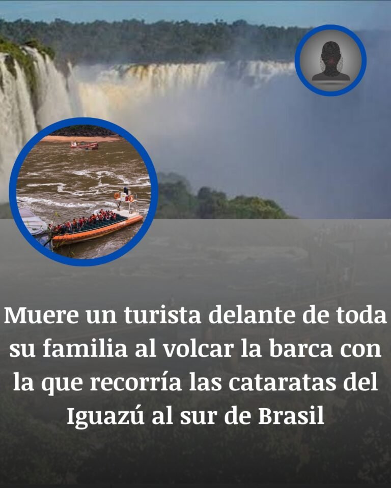 Muere un turista neerlandés al volcar una barca en las cataratas del Iguazú frente a su familia
