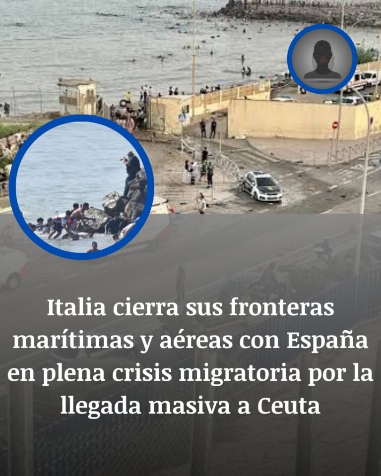 Italia cierra fronteras marítimas y aéreas con España en plena crisis migratoria por Ceuta