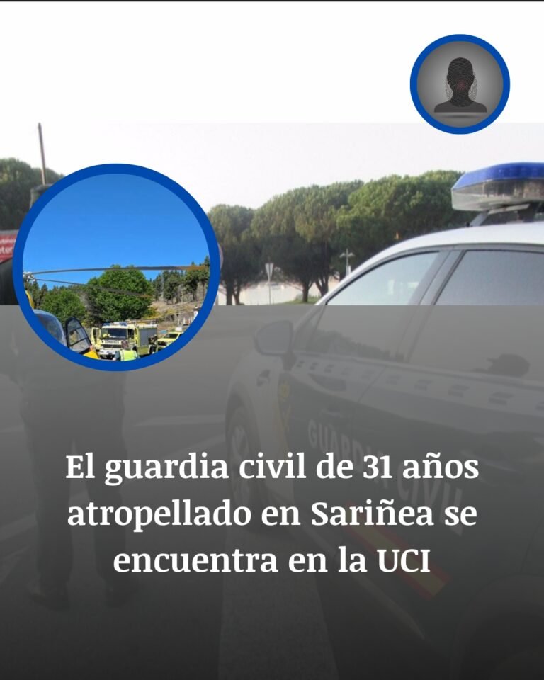 Un guardia civil de 31 años, muy grave tras ser atropellado en Sariñena cuando estaba de servicio