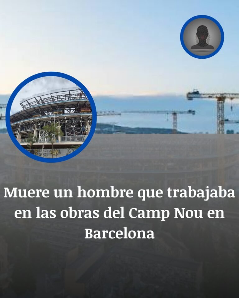 Muere un operario en las obras del Camp Nou tras sufrir un golpe en Barcelona