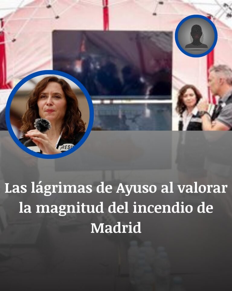 Las lágrimas de Ayuso ante el incendio que ha dejado viviendas arrasadas y una reconstrucción urgente en Madrid