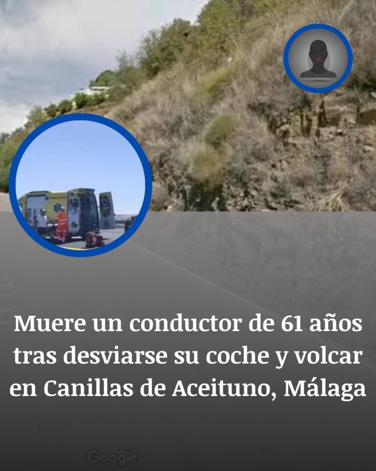 Canillas de Aceituno, Málaga: un conductor de 61 años muere tras salirse de la vía y volcar en la MA-4106