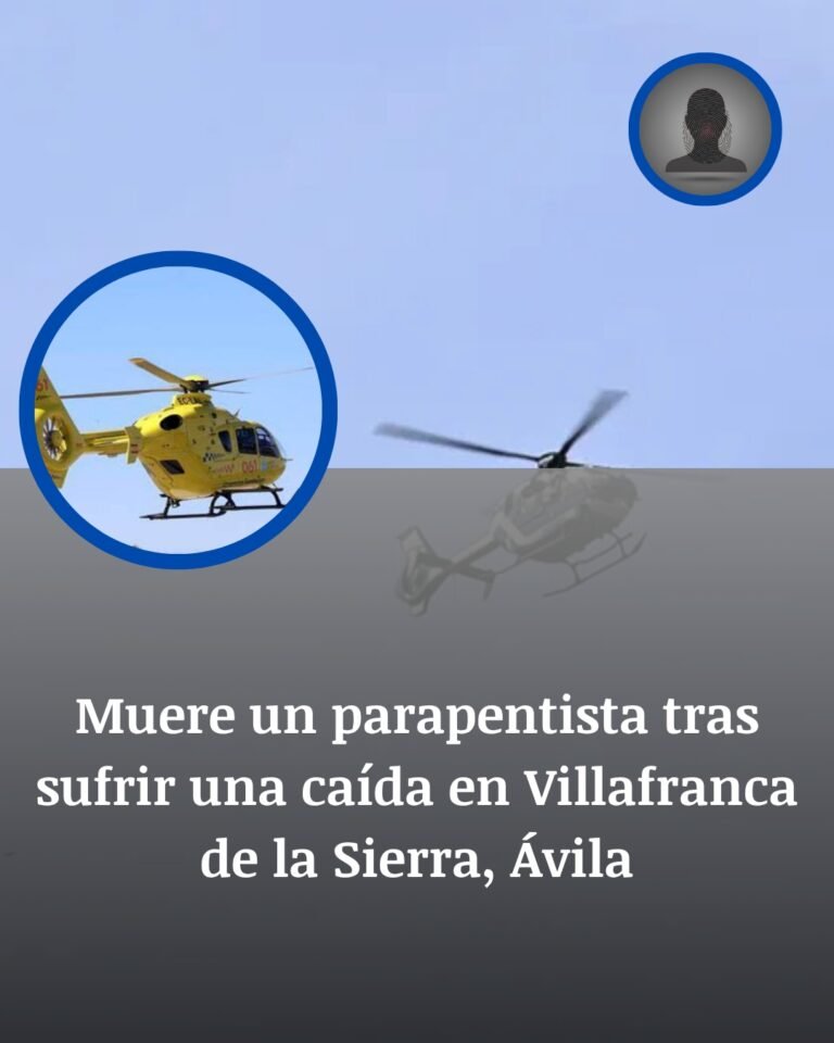 Muere un parapentista tras sufrir una caída en Villafranca de la Sierra, Ávila