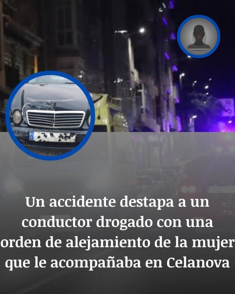 Celanova: huye tras un accidente, da positivo en drogas y cae por quebrantar una orden de alejamiento