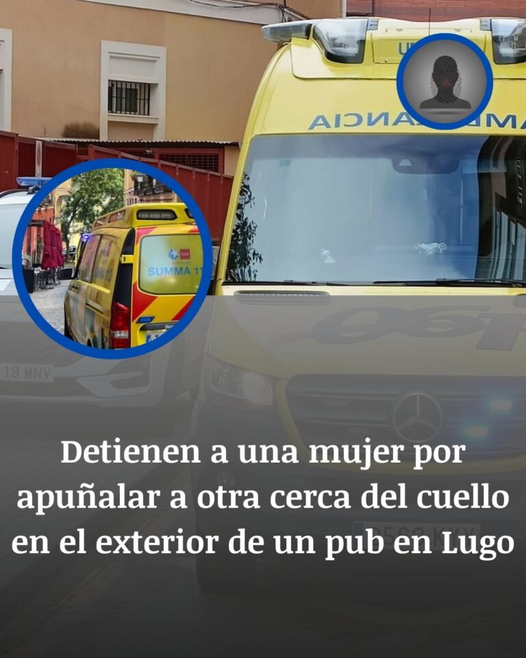 Detenida en Lugo una mujer por herir cerca del cuello a otra a la salida de un pub