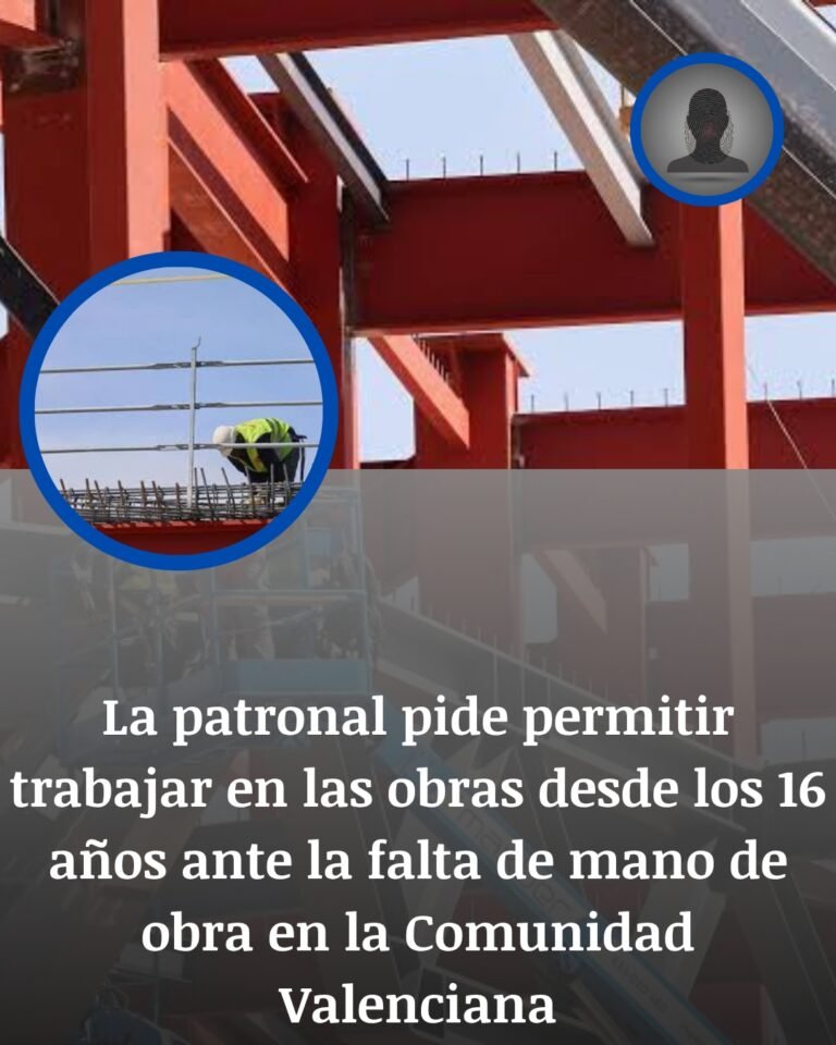 La patronal valenciana pide permitir trabajar en obras desde los 16 años por la falta de mano de obra