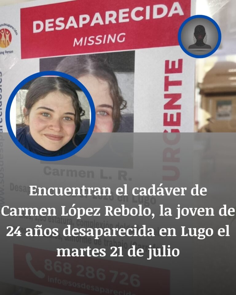 Encuentran a Carmen López Rebolo en Lugo: diez días de búsqueda acaban con un cadáver en A Cheda