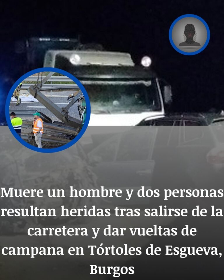 Muere un hombre tras un brutal vuelco en la CL-619 y otros dos quedan heridos en Tórtoles de Esgueva