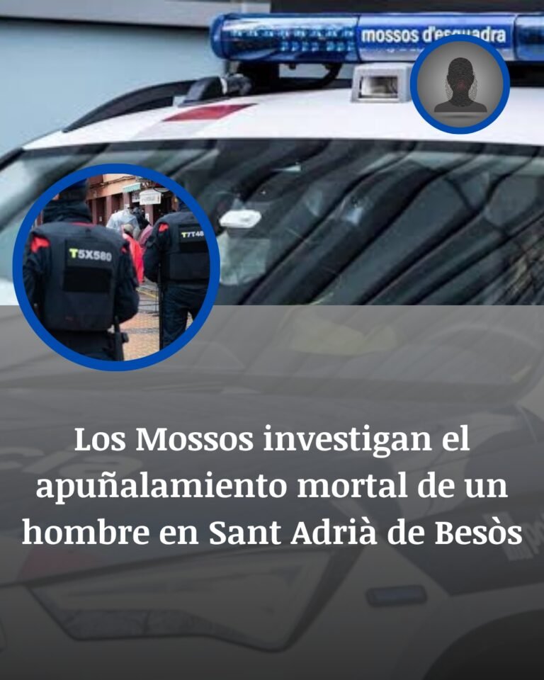 Apuñalamiento mortal en Sant Adrià de Besòs: un hombre muere en la calle y los Mossos buscan al autor