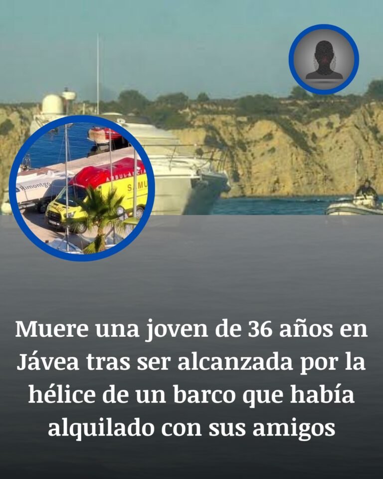 Tragedia en Jávea: una mujer de 36 años murió al ser alcanzada por la hélice del barco que había alquilado con sus amigos