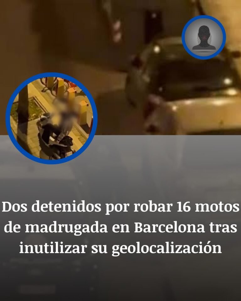Barcelona: dos detenidos por robar 16 motos de madrugada tras inutilizar su geolocalización