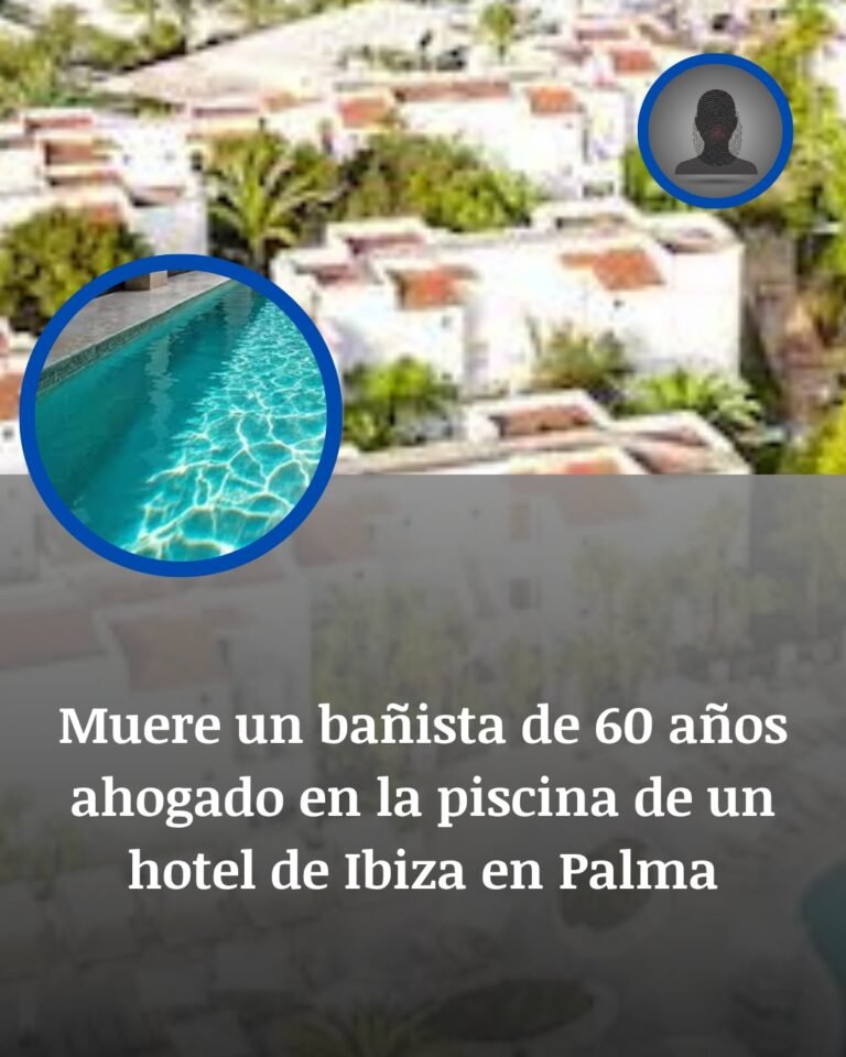 Muere un bañista de 60 años ahogado en la piscina de un hotel de Ibiza tras lanzarse por un tobogán