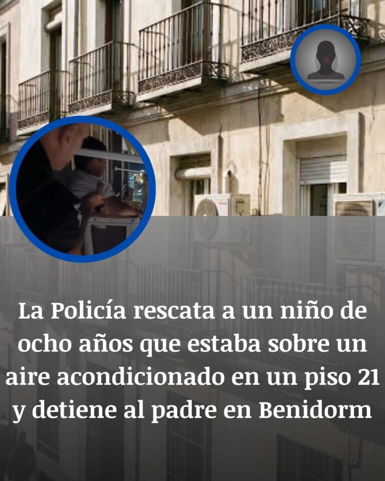Benidorm contuvo el aliento ante un niño atrapado al borde del vacío en un piso 21