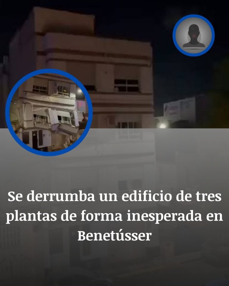 Derrumbe en Benetússer: un edificio colapsa segundos después de que los vecinos huyeran