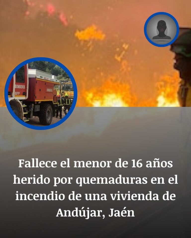 Andújar: muere el menor de 16 años herido tras saltar de un balcón en el incendio de una vivienda