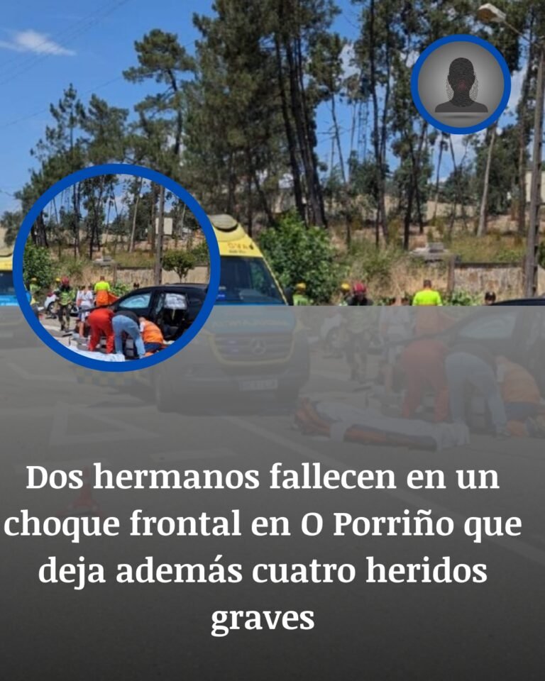O Porriño: dos hermanos mueren en un choque frontal que deja cuatro heridos graves