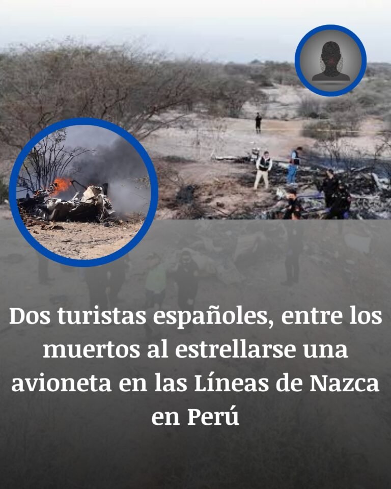 Perú: dos turistas españoles, entre los 13 muertos al estrellarse una avioneta en las Líneas de Nazca