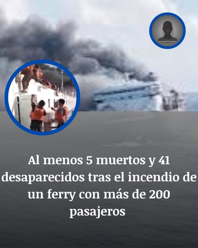 Ferry en llamas frente a Madura: cinco muertos y 41 desaparecidos en una travesía convertida en pesadilla