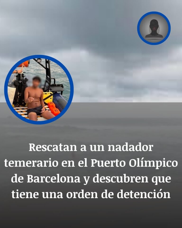 Rescatan a un nadador en el Puerto Olímpico de Barcelona y descubren que tenía una orden de detención