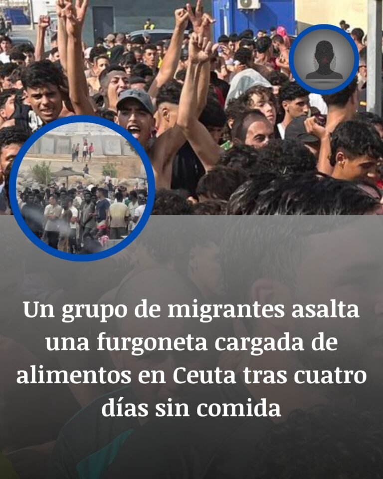 Migrantes asaltan una furgoneta cargada de alimentos en Ceuta en plena saturación fronteriza