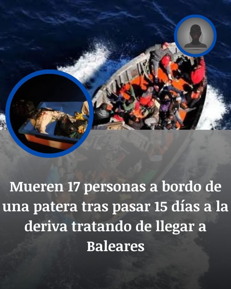 Diecisiete muertos en una patera a la deriva rumbo a Baleares tras 15 días de agonía
