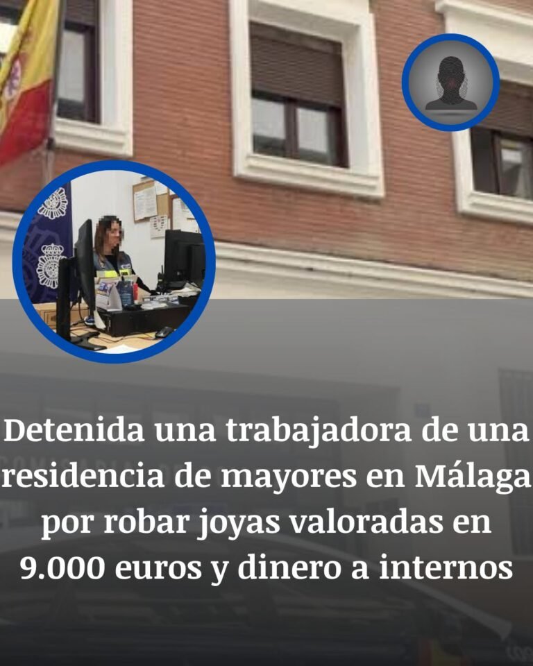 Cae una trabajadora de una residencia de mayores en Málaga por robar joyas y dinero a cinco internos