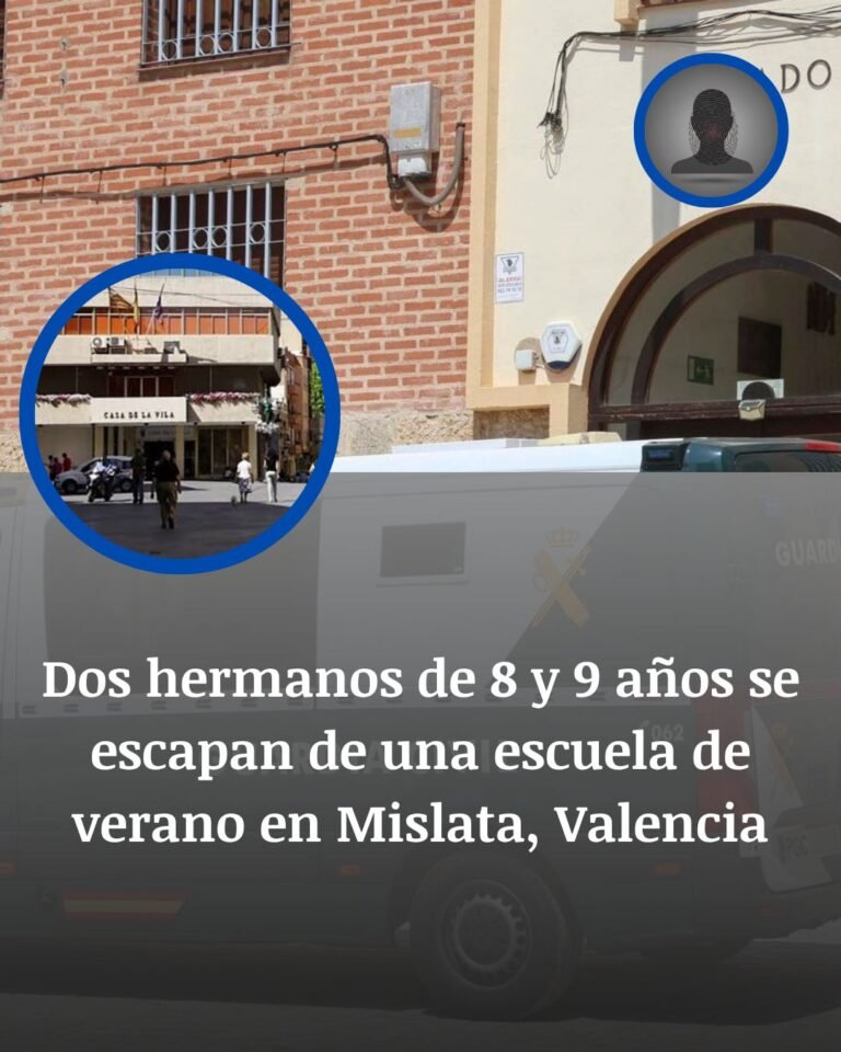 Dos hermanos escapan de una escuela de verano de Mislata y recorren nueve kilómetros hasta la casa de su padre en Nazaret