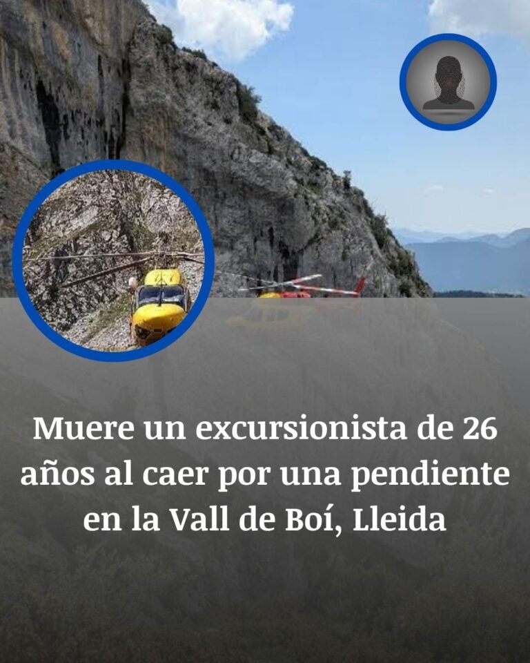Un paso en falso en la alta montaña acaba con la vida de un excursionista de 26 años en la Vall de Boí