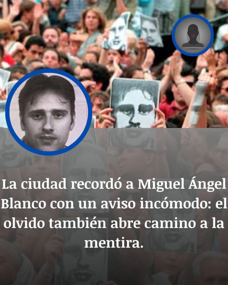 Zaragoza recuerda a Miguel Ángel Blanco y exige que las nuevas generaciones sepan por qué ETA lo asesinó