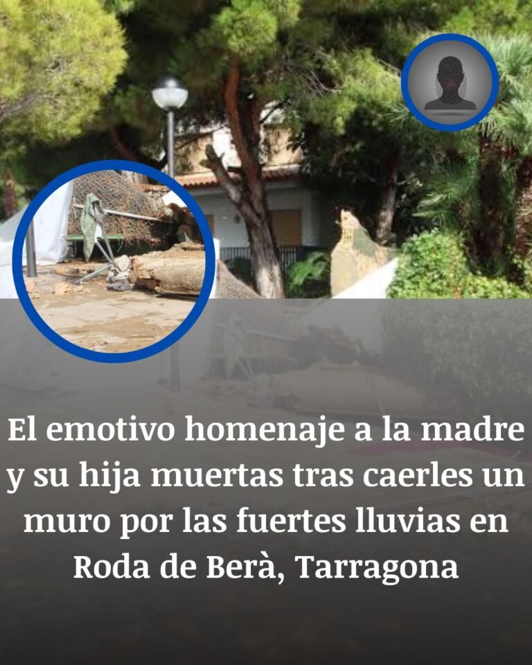 Roda de Berà despide a la madre y la hija que murieron tras la caída de un muro durante el temporal