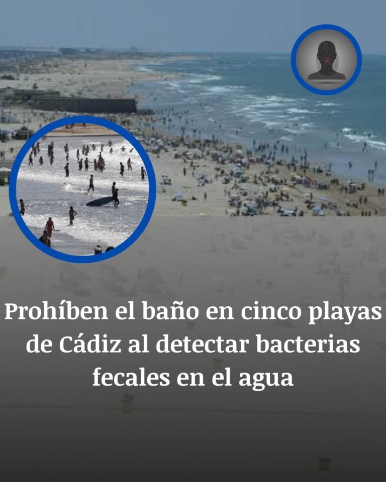 Cinco playas de Cádiz, cerradas al baño tras hallar bacterias fecales en el agua