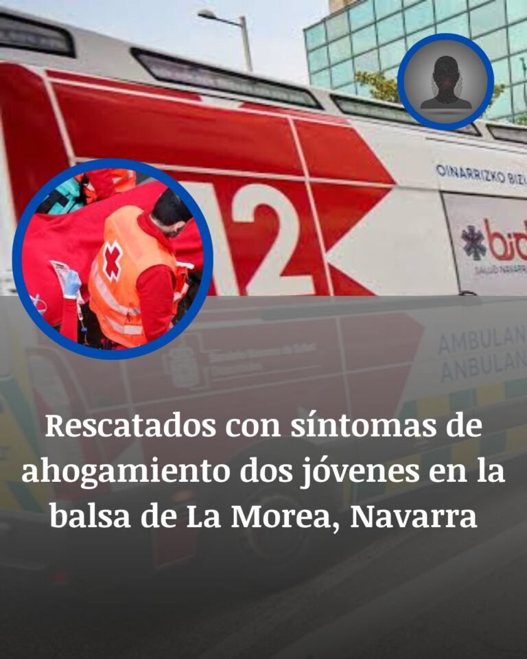 Rescate al límite en La Morea: dos jóvenes terminan hospitalizados tras hundirse en la balsa de Beriáin