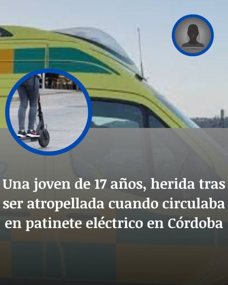 Una menor de 17 años, arrollada en Córdoba mientras circulaba en patinete eléctrico